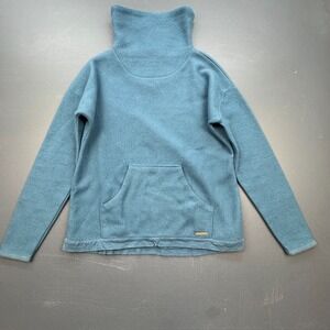 Carve Designs Pullover Fleece Sweater Women's XXS Blue Kangaroo Pocket Casual